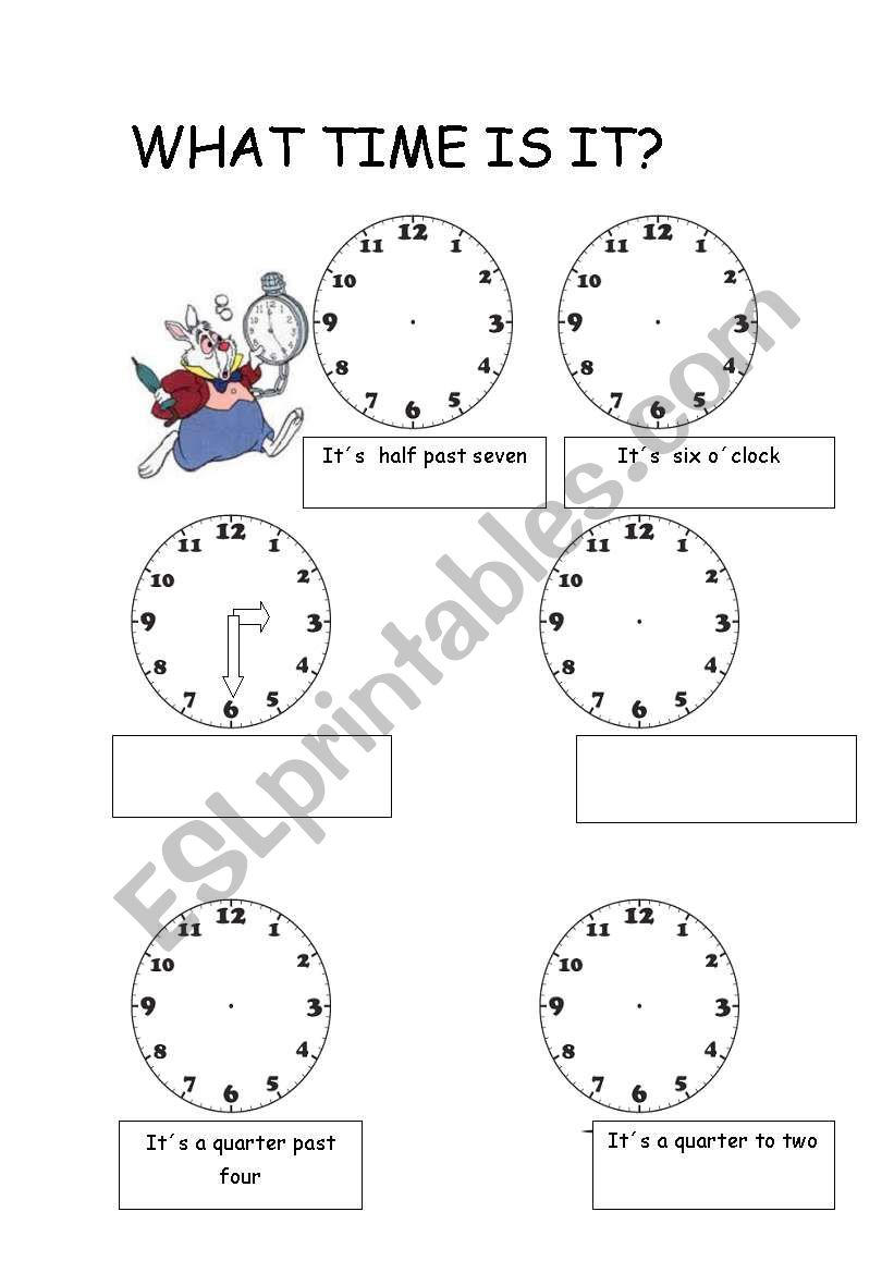 What Time is it? worksheet