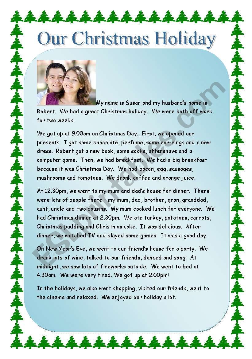 Reading - My Christmas Holiday