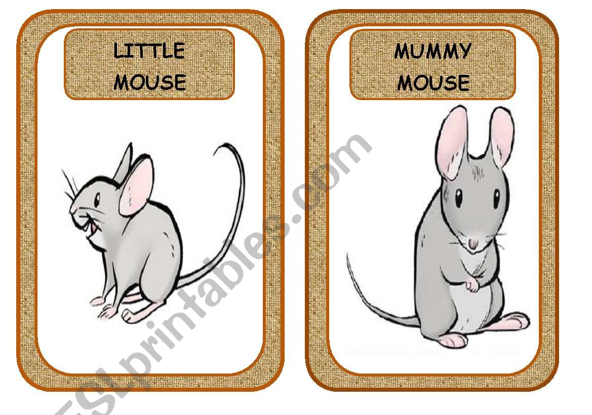 LITTLE READERS 1: DEAR LITTLE MOUSE.(6 FLASHCARDS)