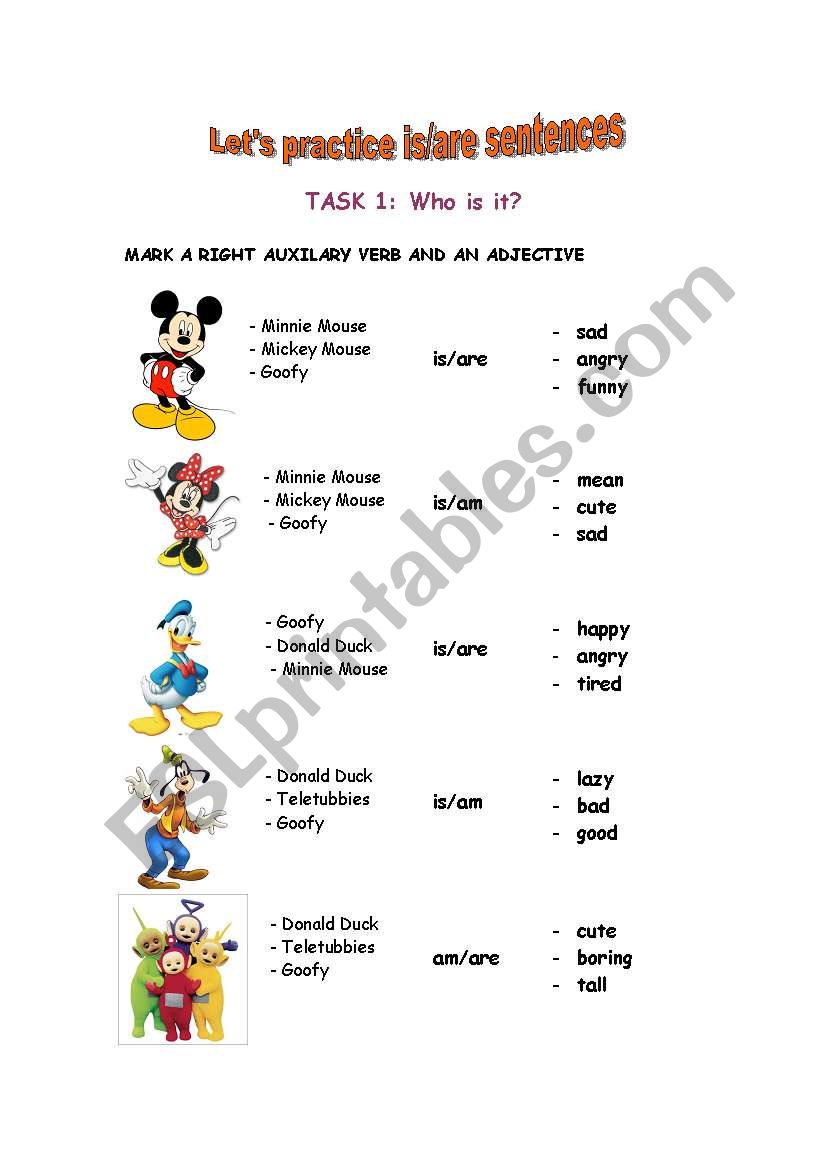 Who are we? worksheet