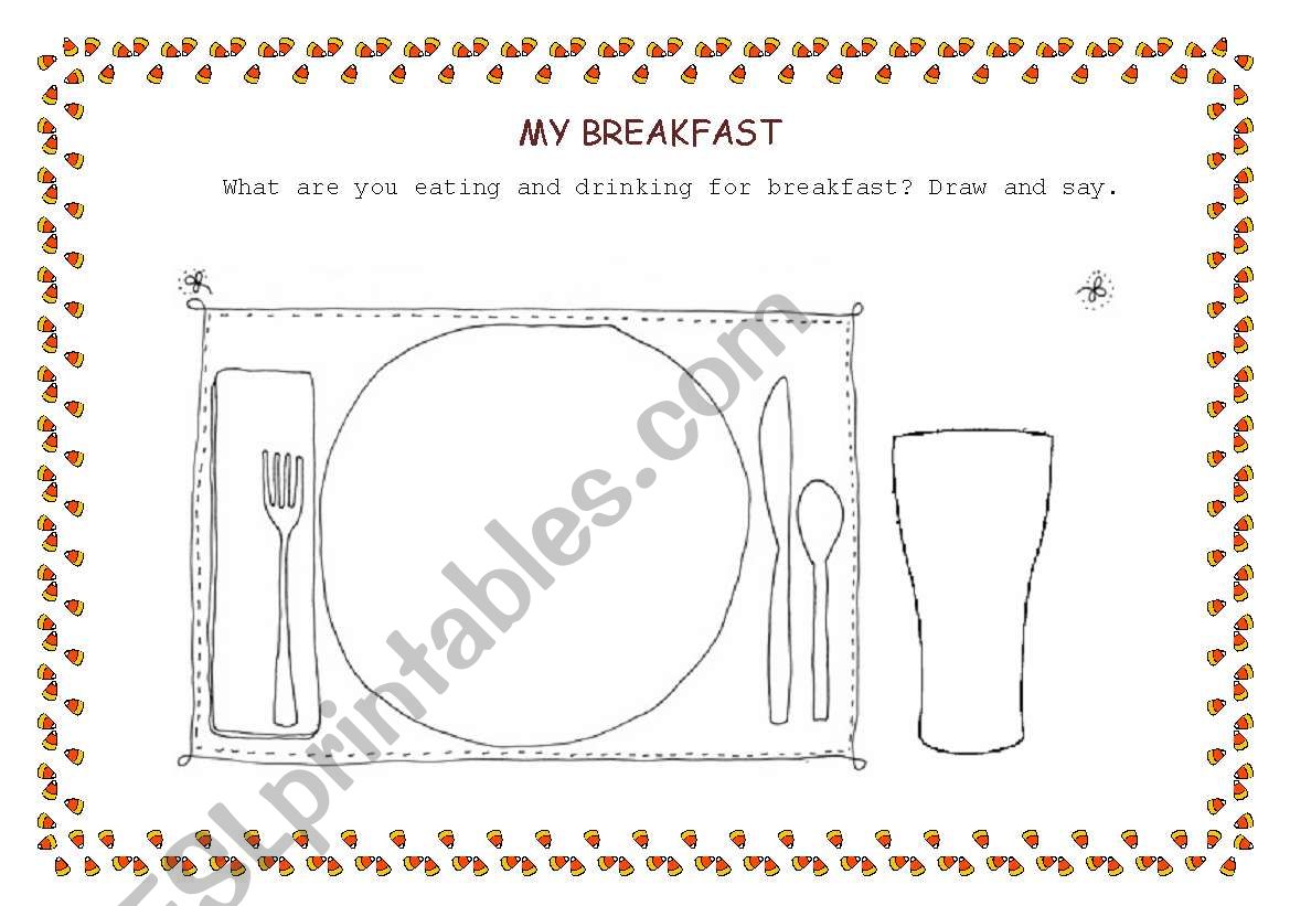 My Breakfast worksheet