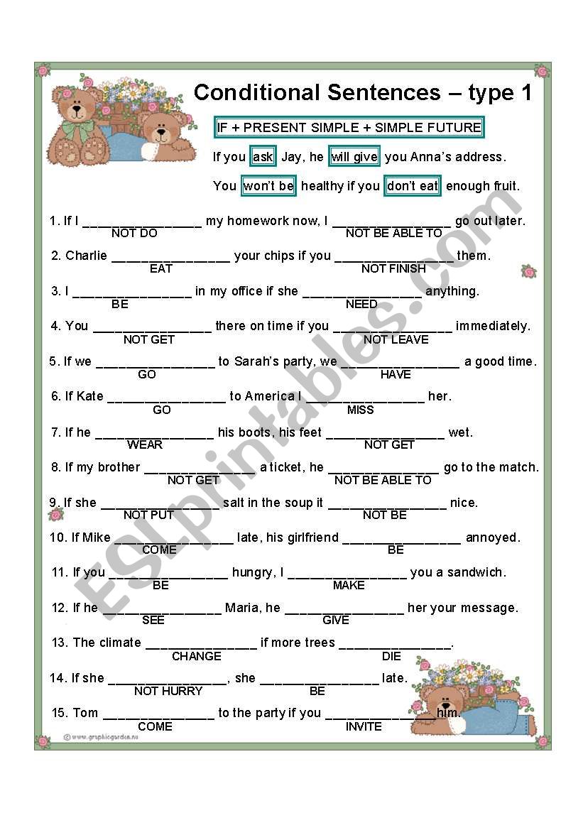 conditional-sentences-type-1-esl-worksheet-by-jecika