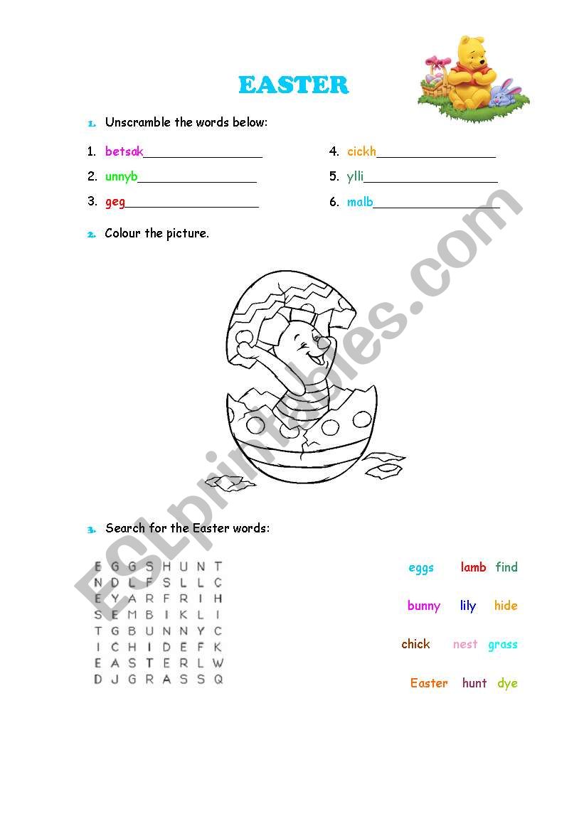 Easter worksheet