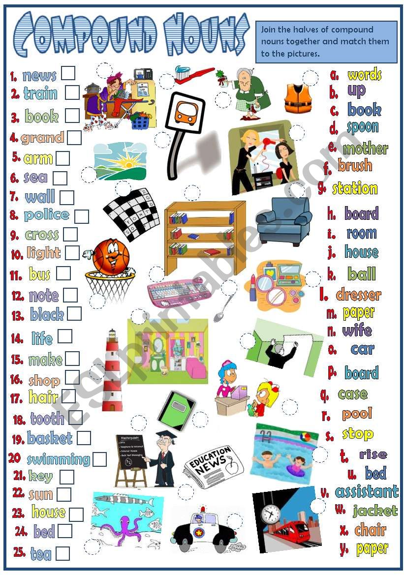 Compounds Nouns Worksheet