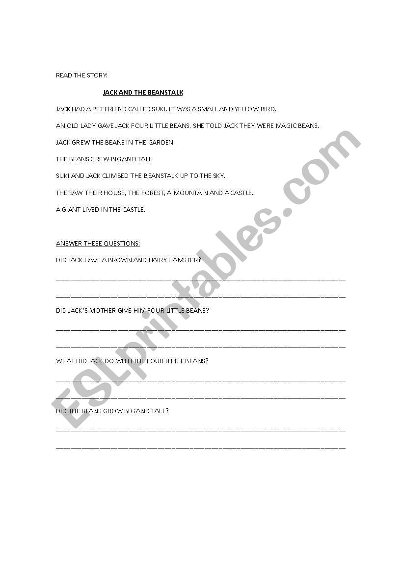 Reading Comprehension III worksheet