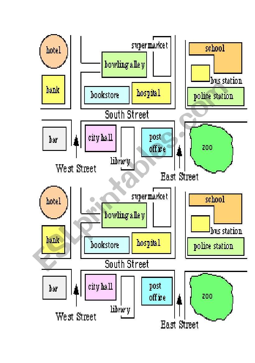 Small Town map for partner work