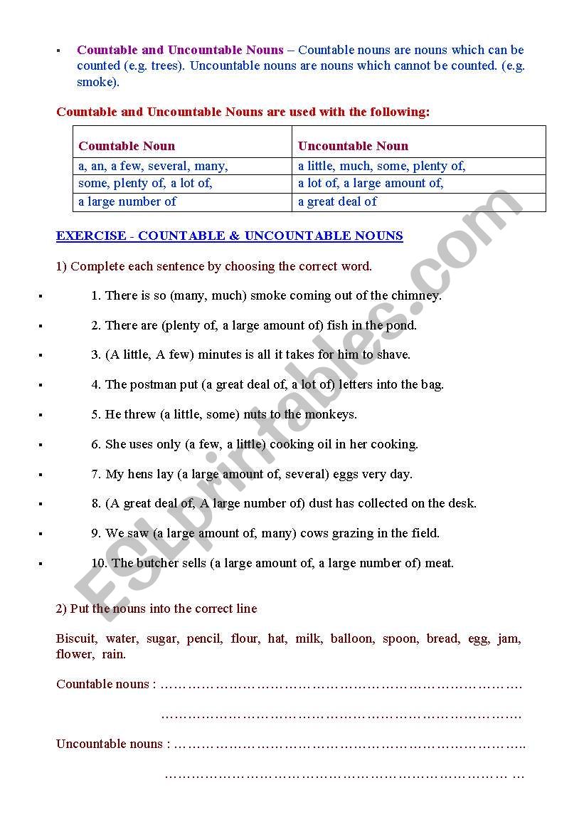 exercise 1 worksheet