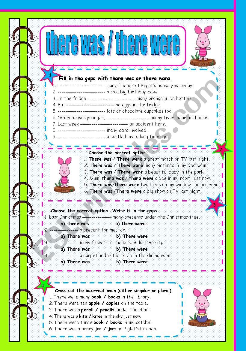 There was / there were worksheet There was / there were worksheet