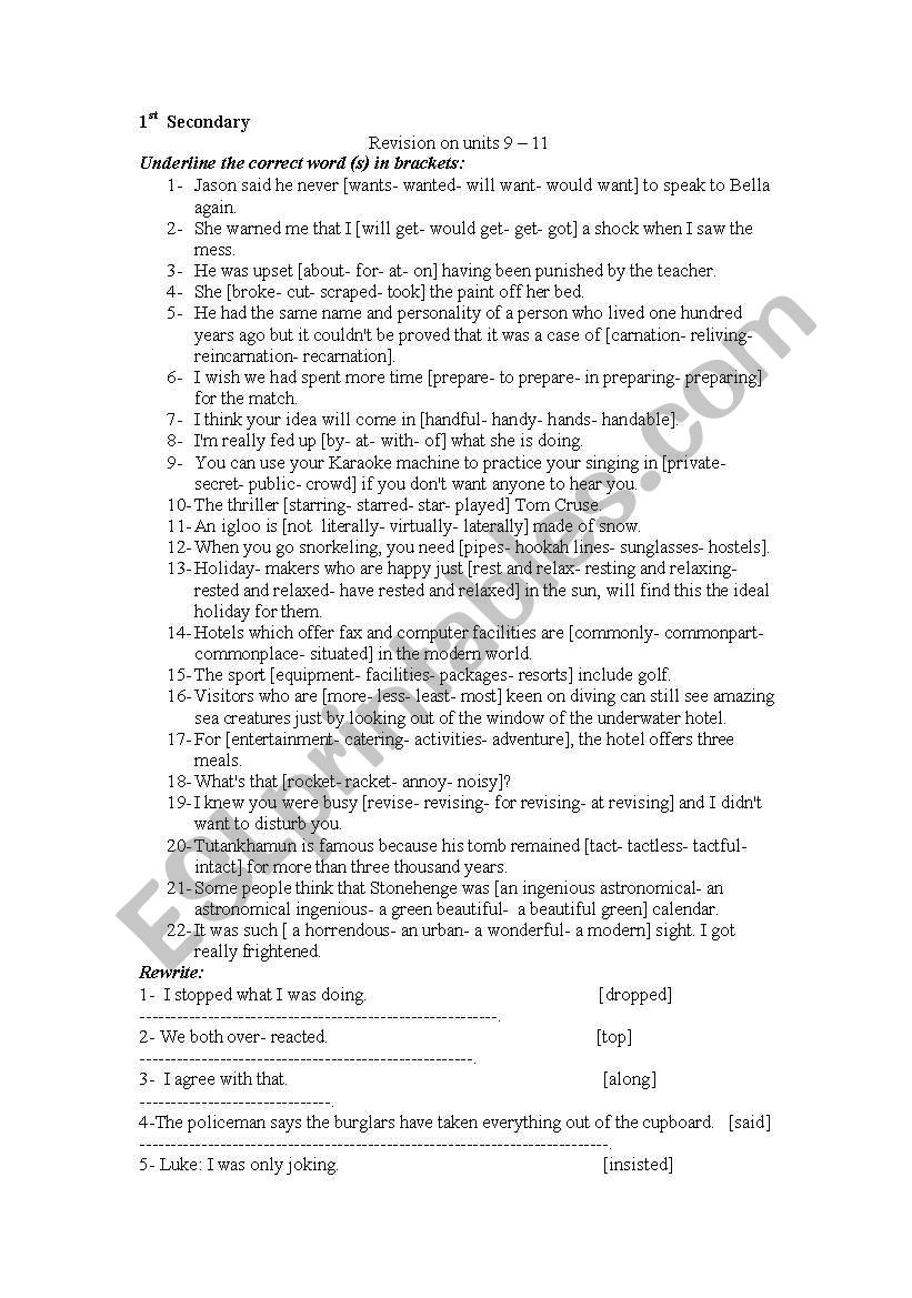 exercise for upper intermediate