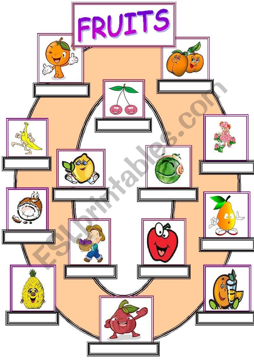 fruits worksheet