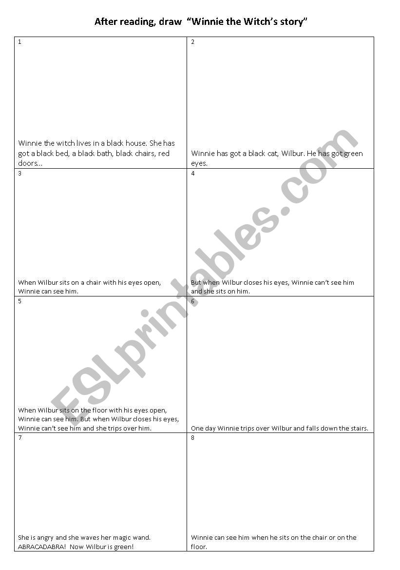 Winnie the witch worksheet