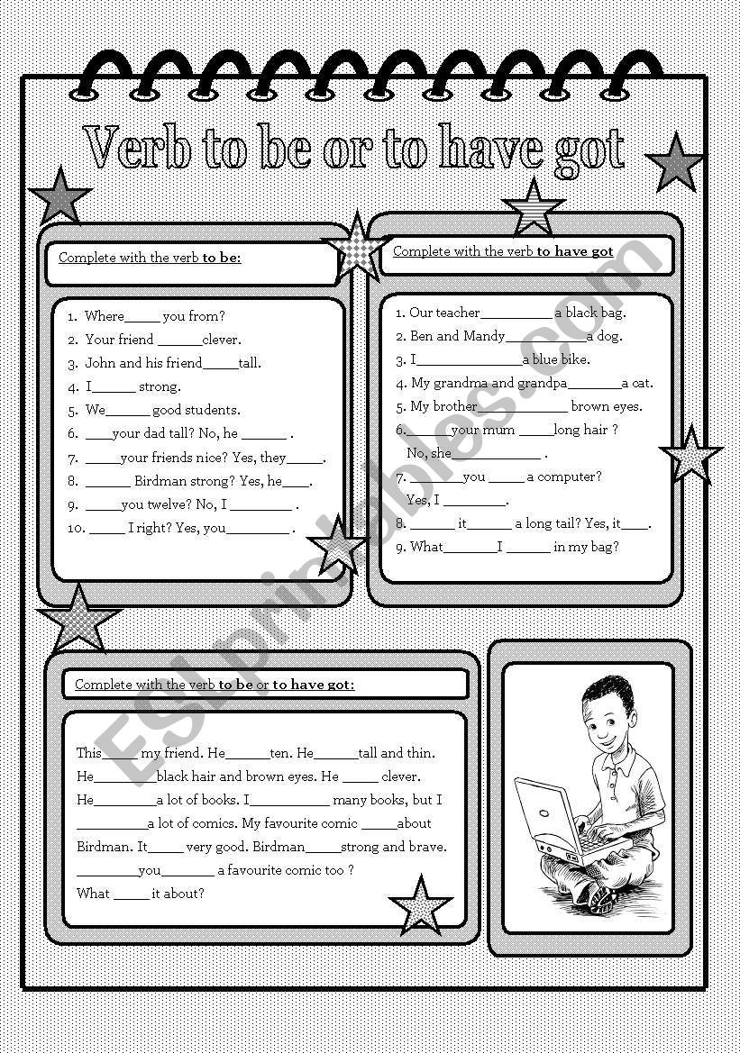 To Be or To Have Got ? worksheet