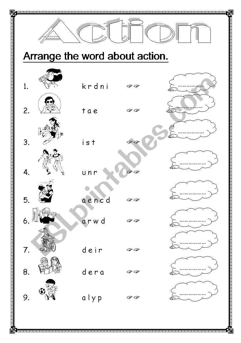 Action worksheet