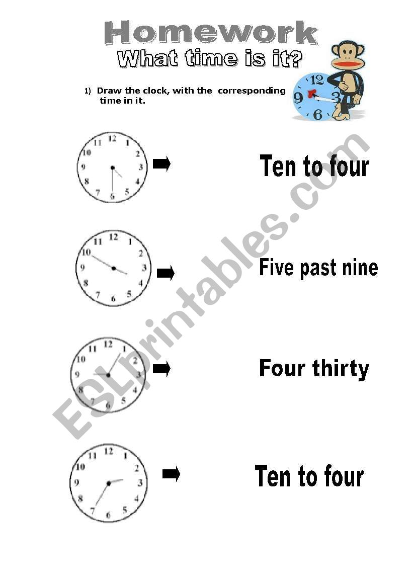 What time is it? Worksheet worksheet