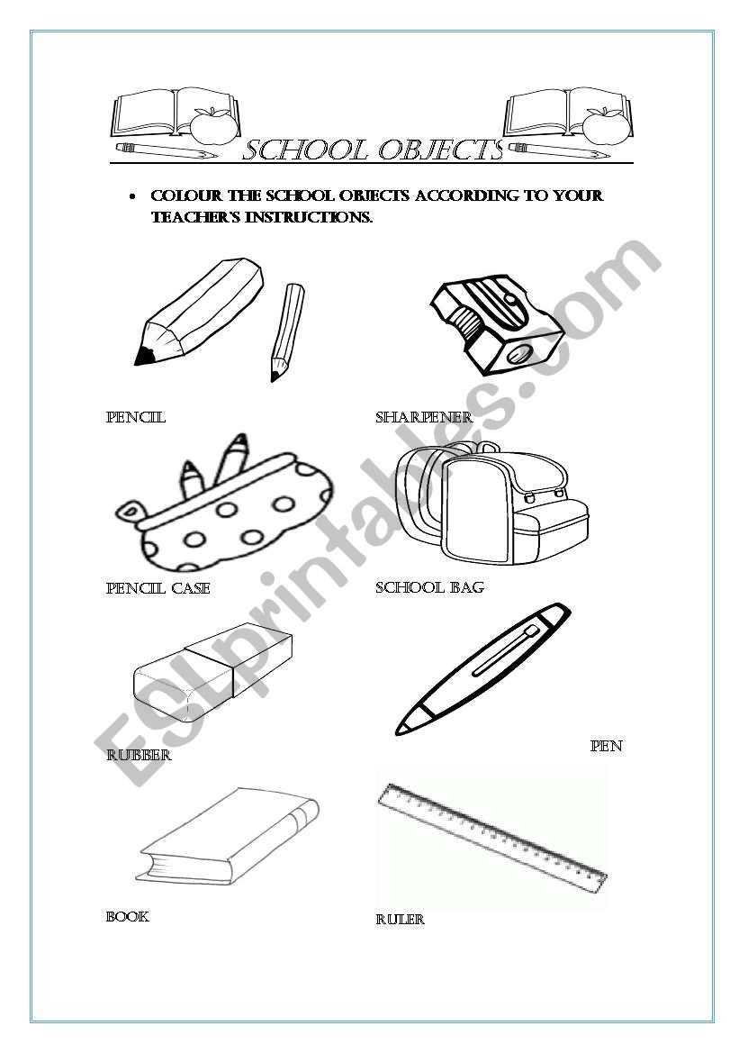 Colours (listening exercise) worksheet