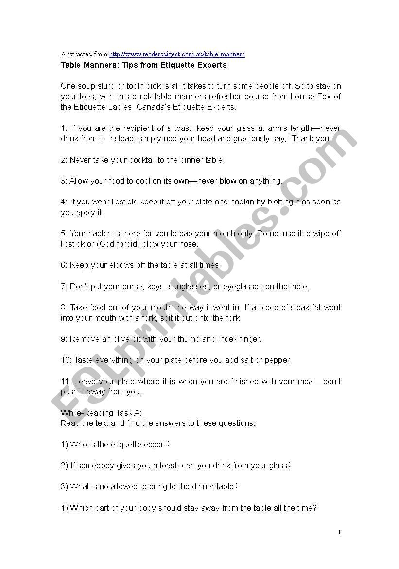 reading lesson activity worksheet