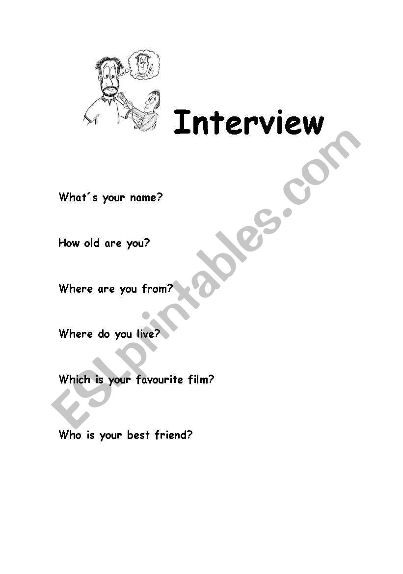 Interview worksheet