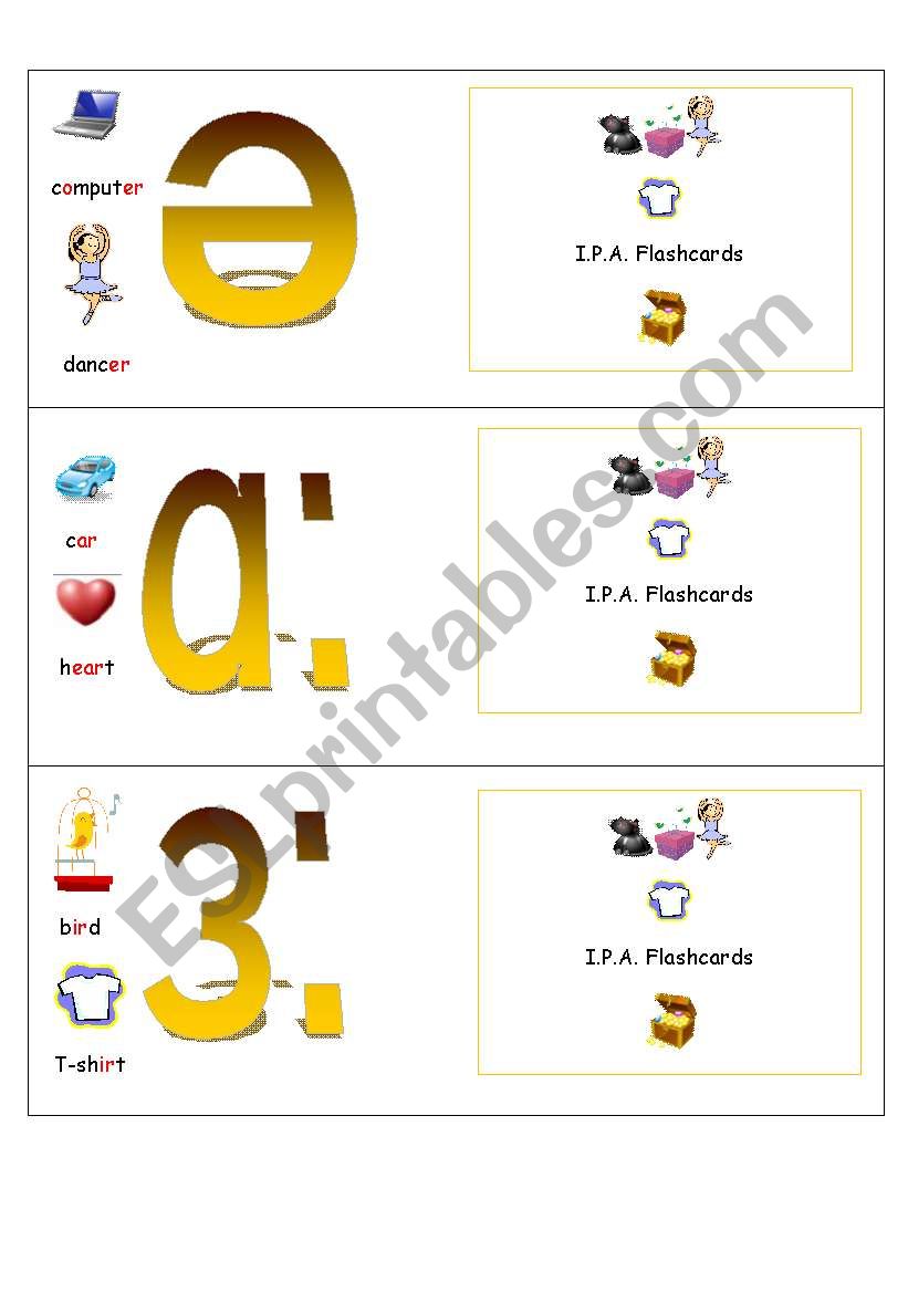 IPA Flashcards - Set Two worksheet