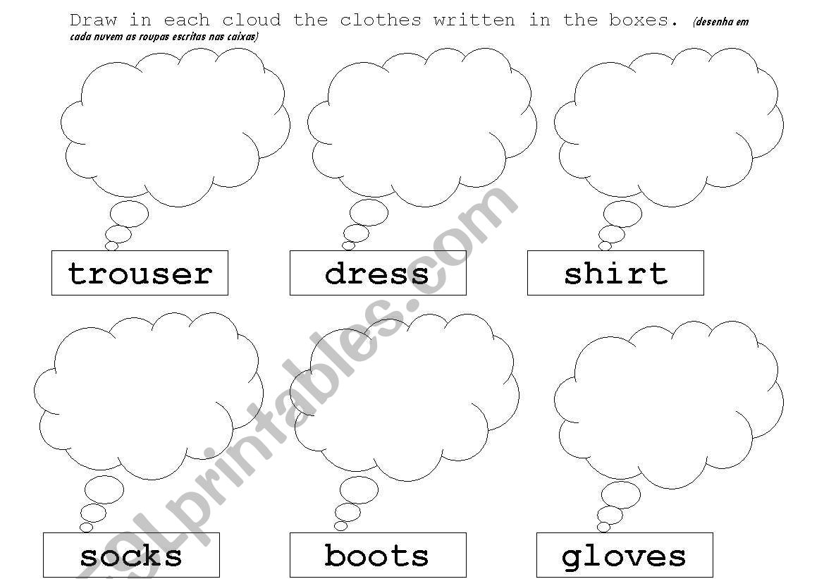 clothes worksheet