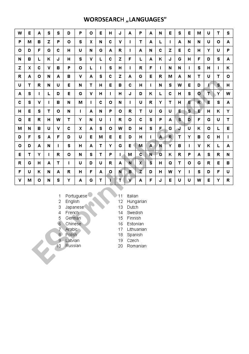 Wordsearch 