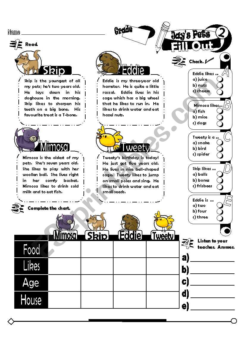 Fill Out Series_02 JayÂ´s Pets (Fully Editable + Key)