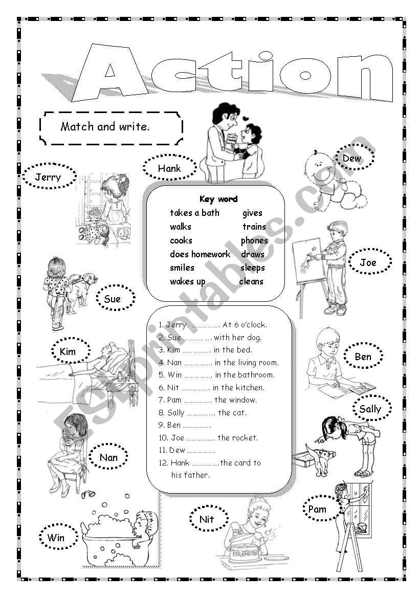 Action worksheet