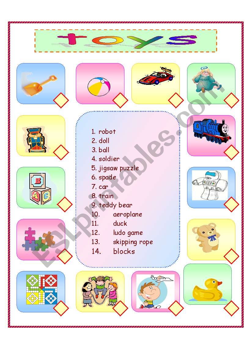 toys worksheet