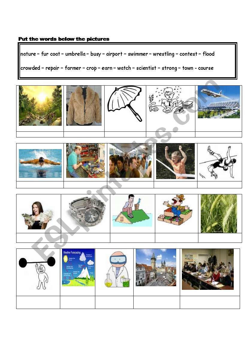 vocabulary worksheet