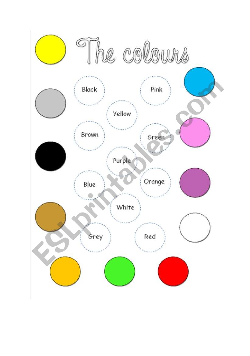 COLOURS worksheet