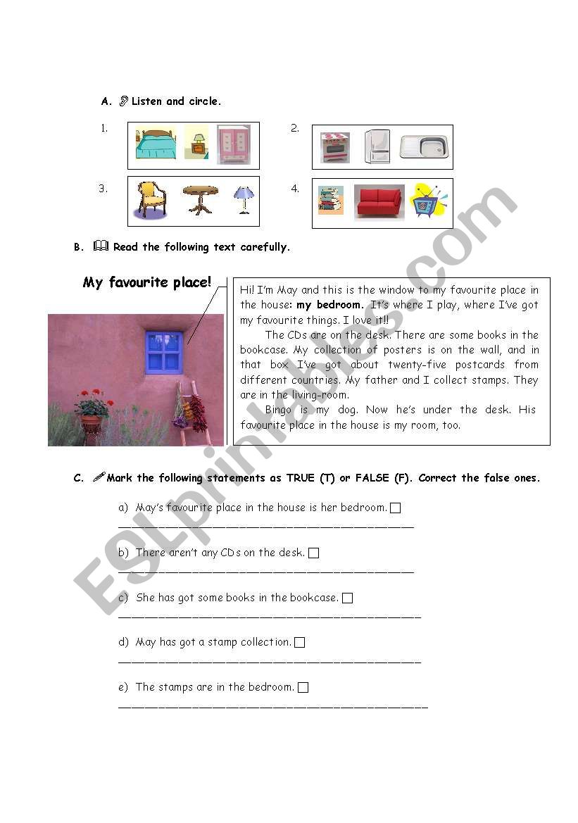 Written test worksheet