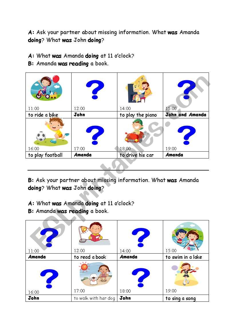 activity_past_progressive worksheet