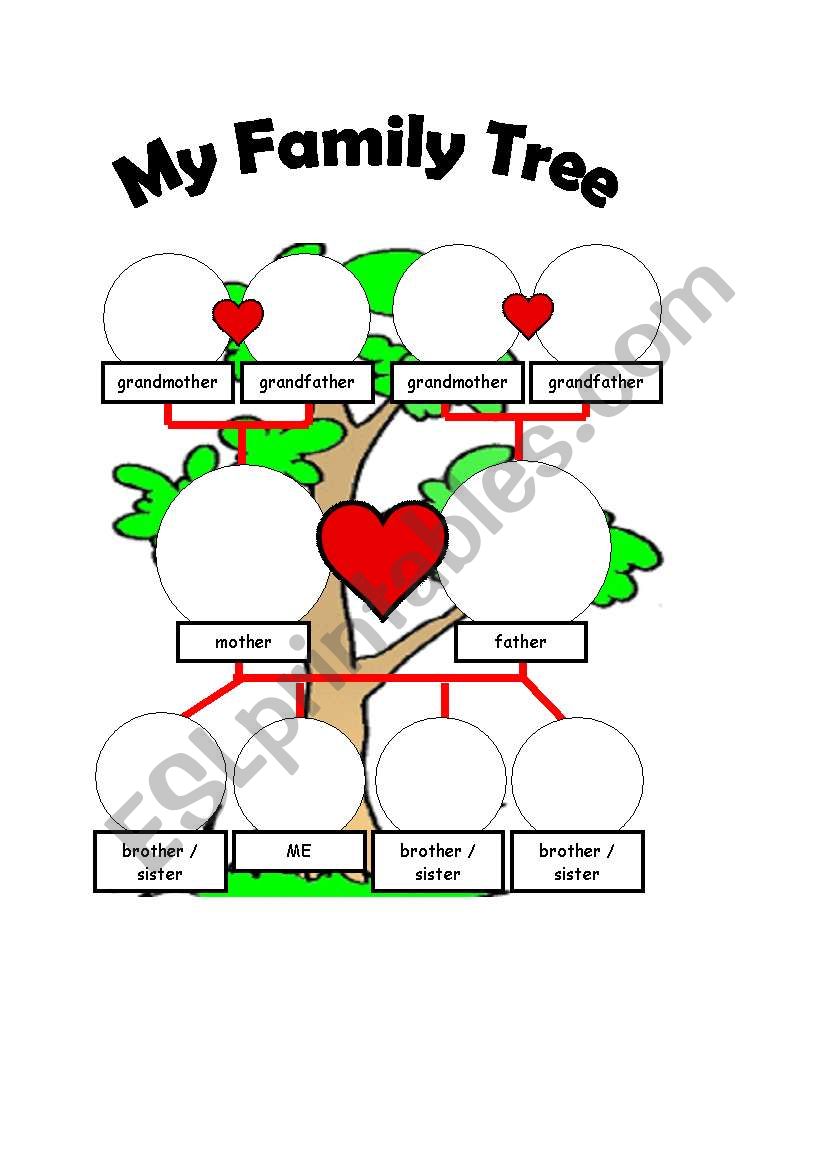 Family tree worksheet