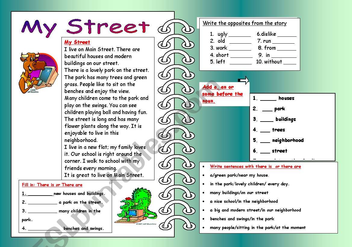 My Street worksheet