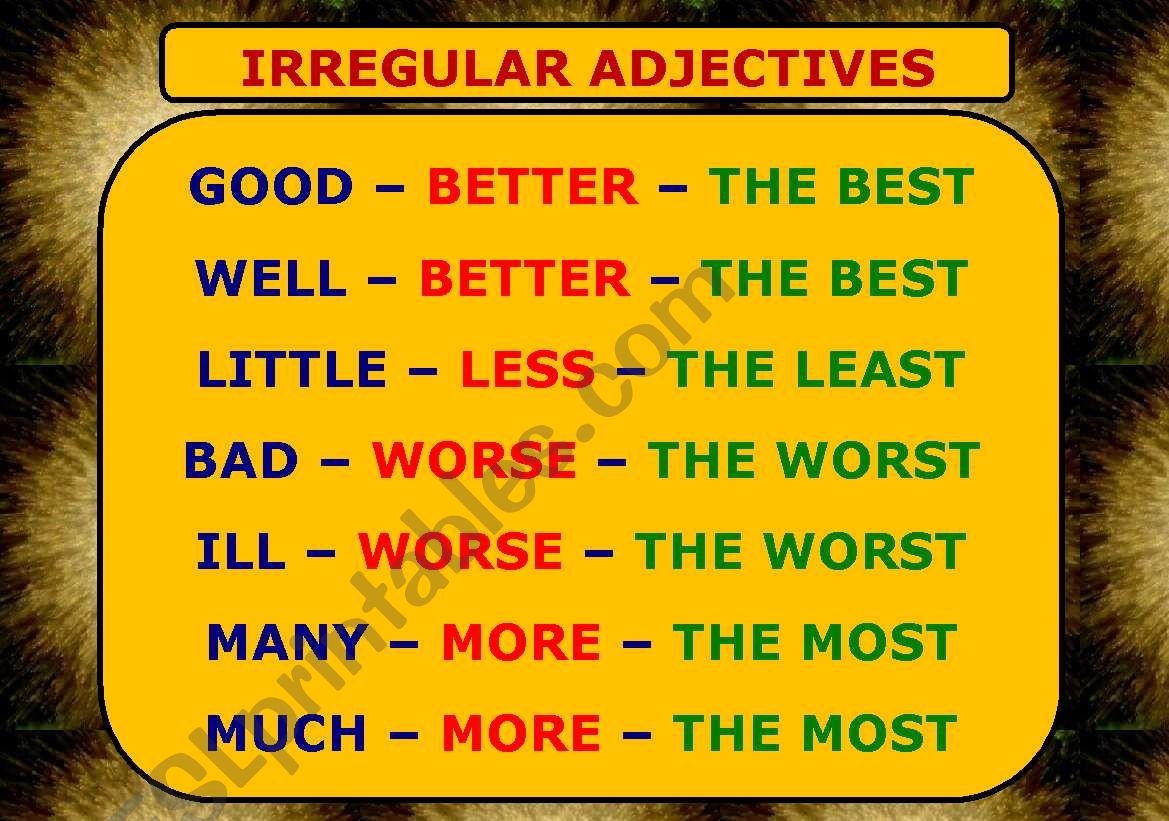 irregular-adjectives-esl-worksheet-by-sorinadan
