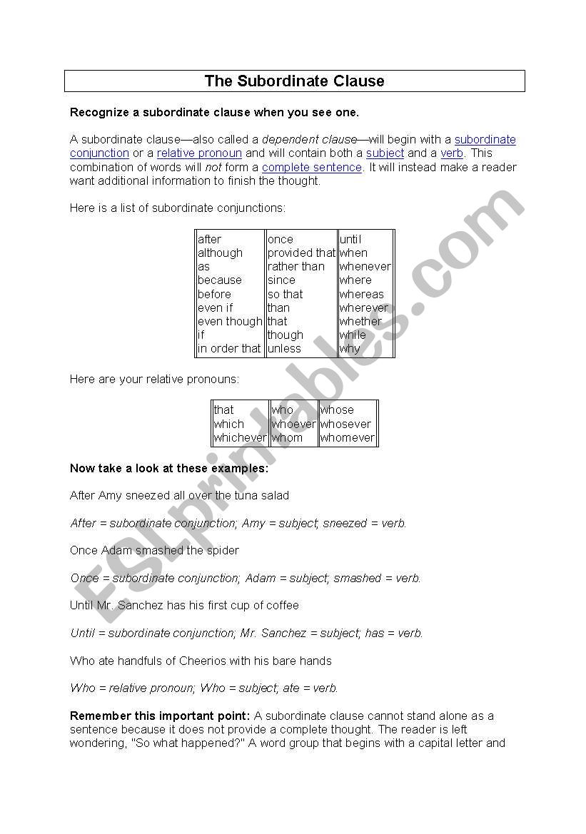 the-subordinate-clauses-esl-worksheet-by-henrietta