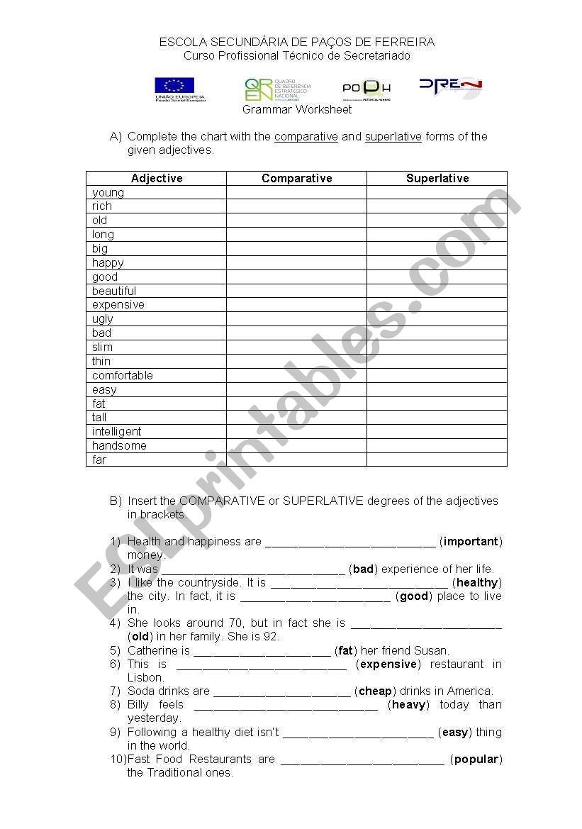 GRAMMAR EXERCISES worksheet