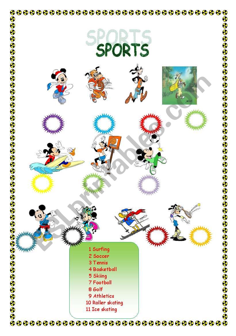 SPORTS worksheet