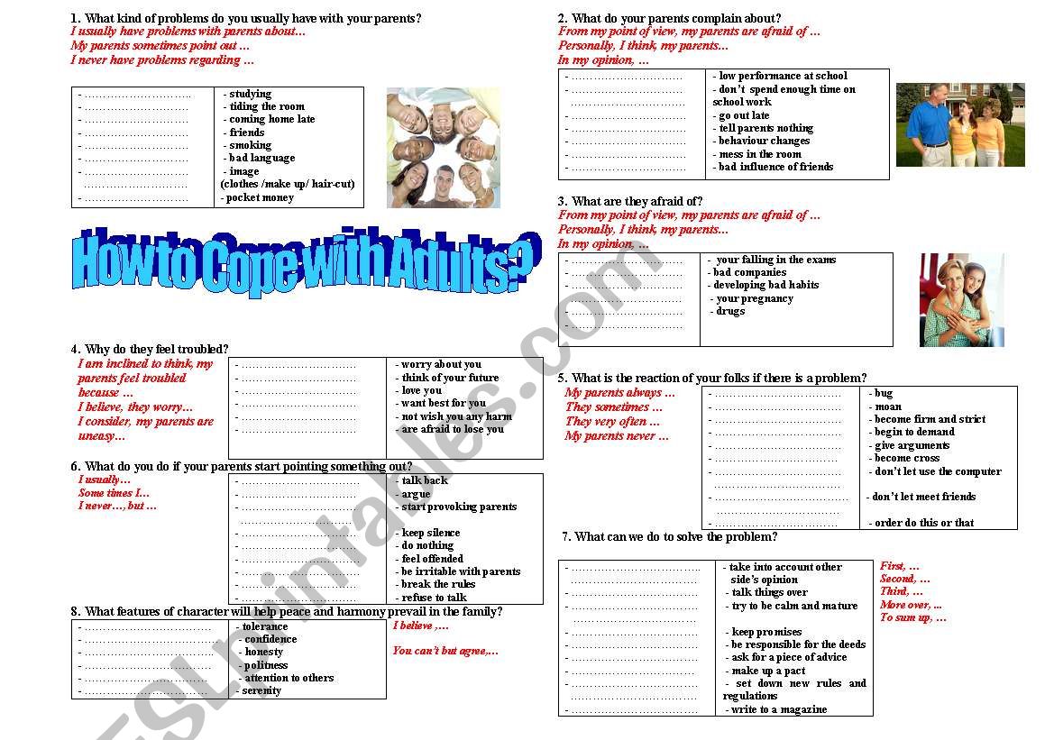 Generation Gap Lexical table Lesson 1 part b