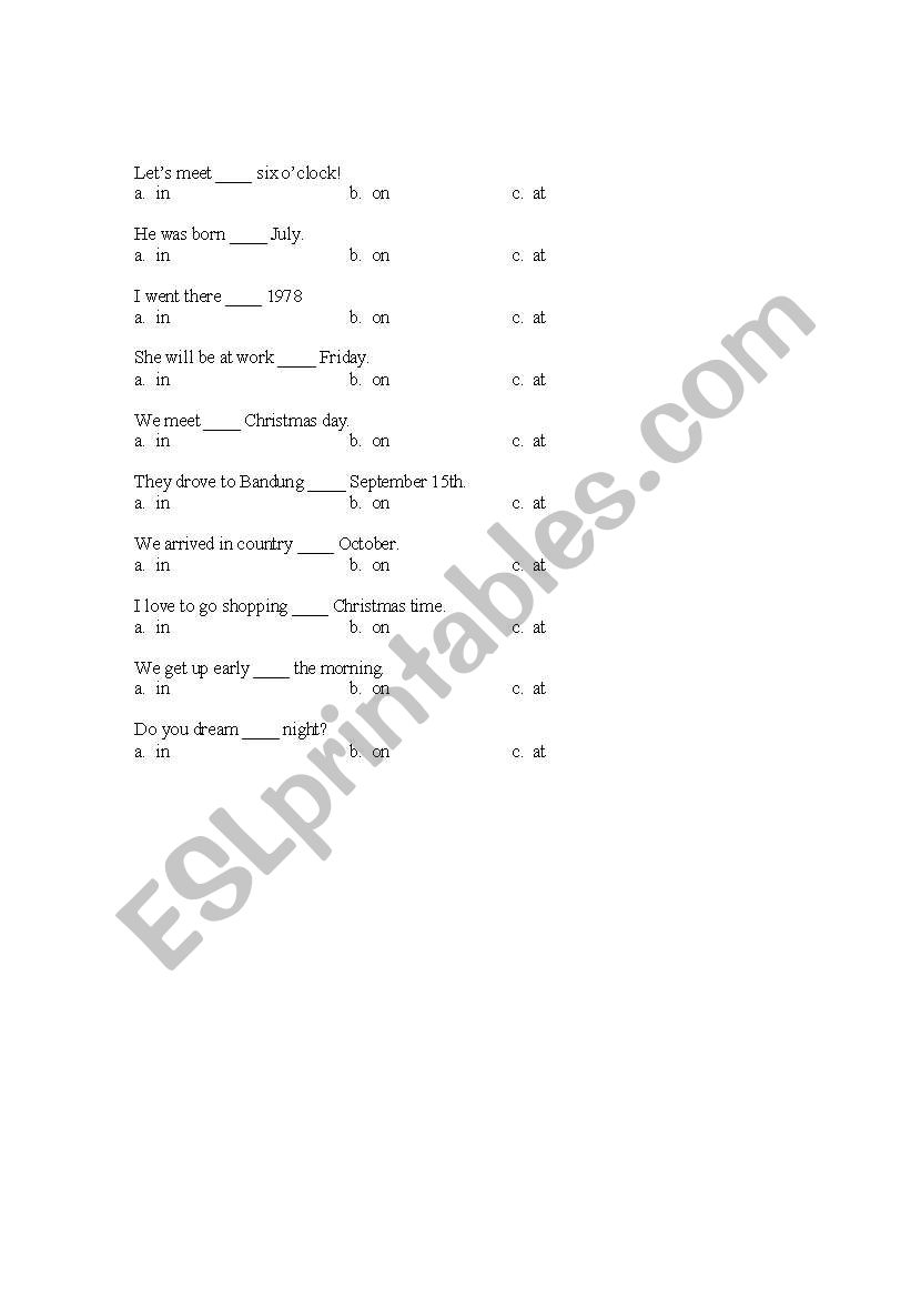 Imperatives worksheet