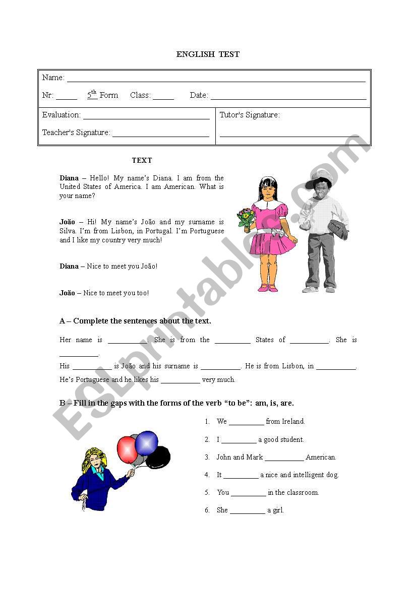 Diana and Joo - Part 1 worksheet