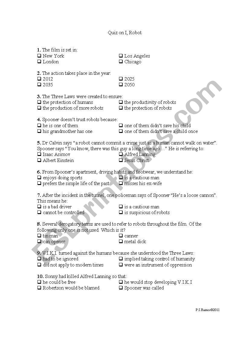 Quiz on the film Quiz on the film