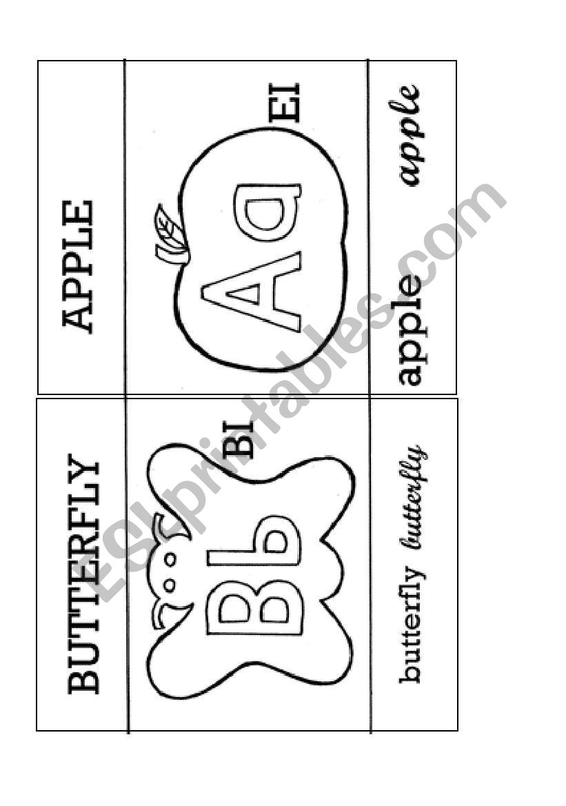 ALPHABET FLASHCARDS worksheet