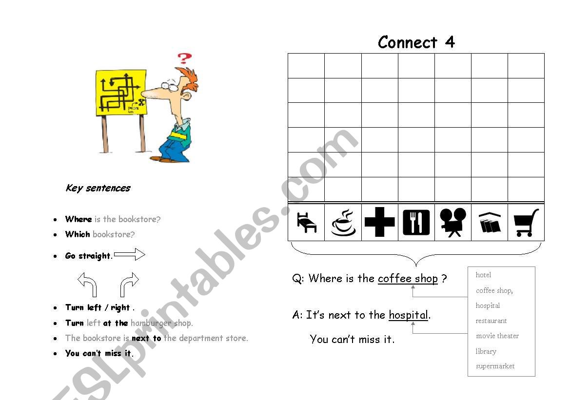 Directions worksheet