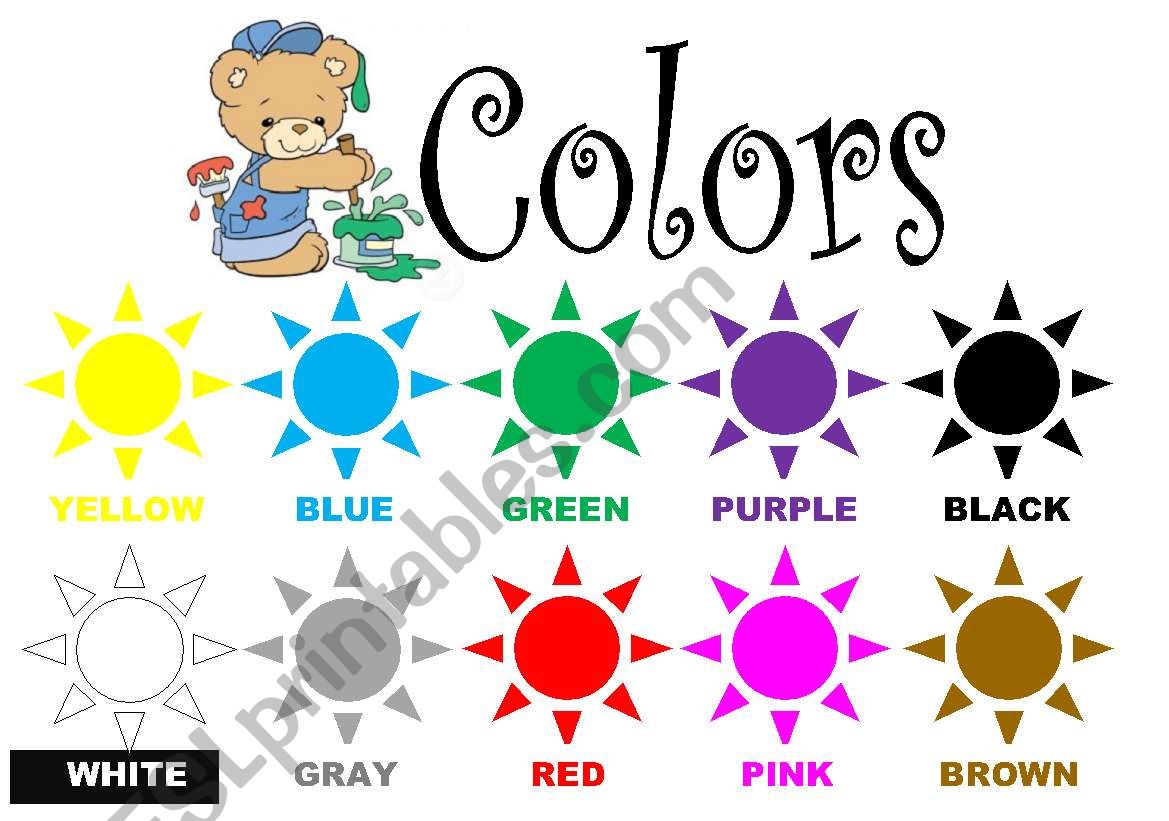 colors worksheet