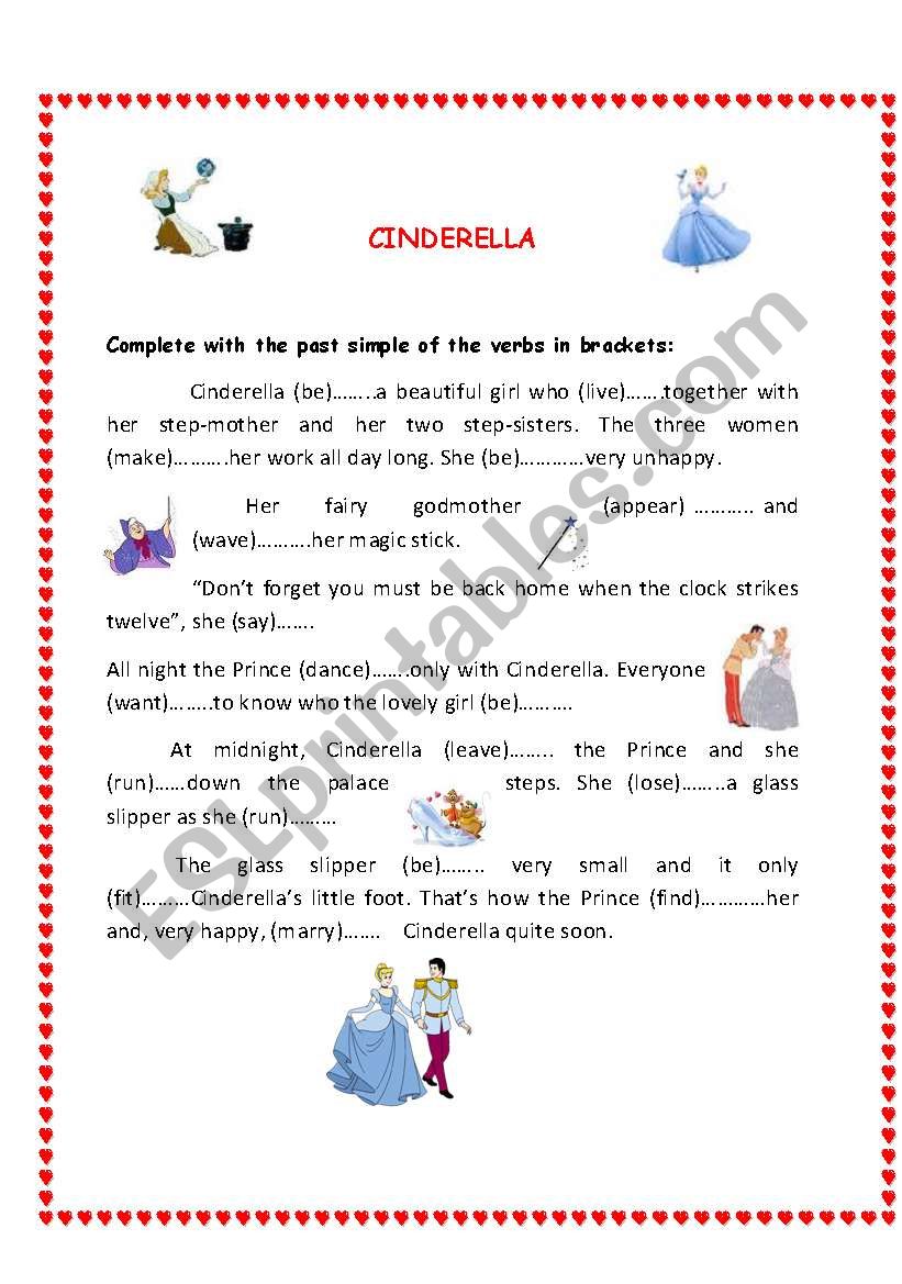 Cinderella worksheet