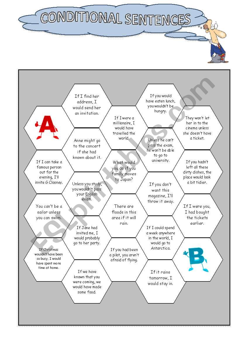 Condition sentences interactive worksheet