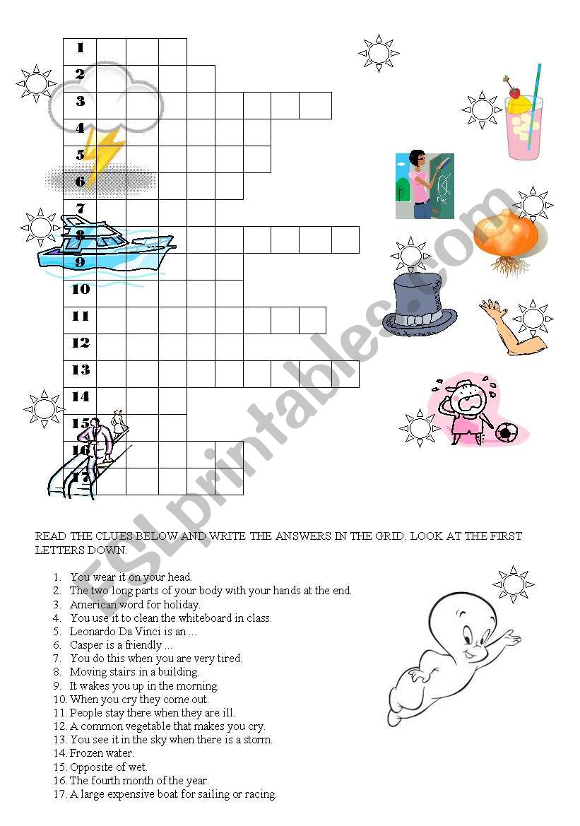 Crossword Puzzle  worksheet