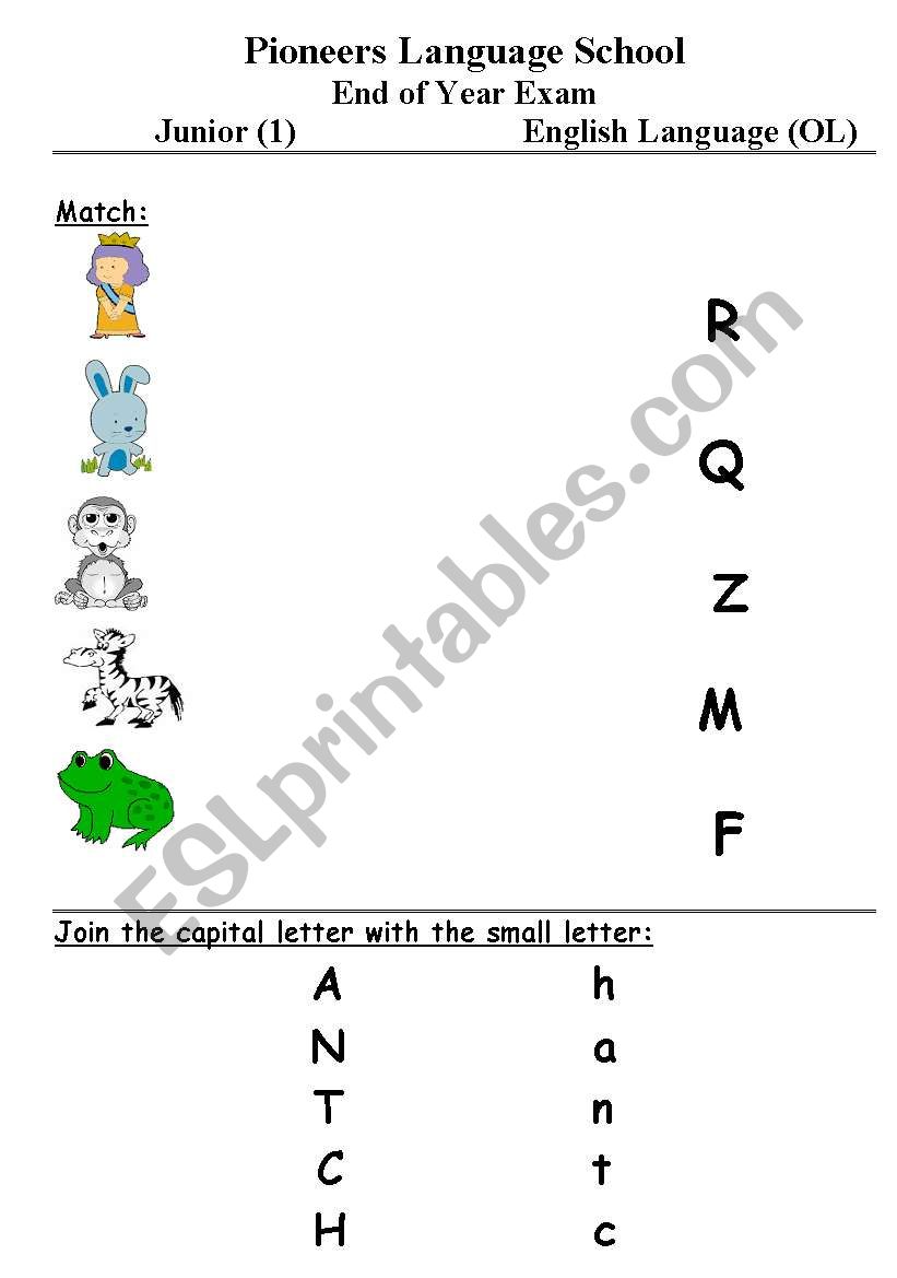 Alphabet worksheet