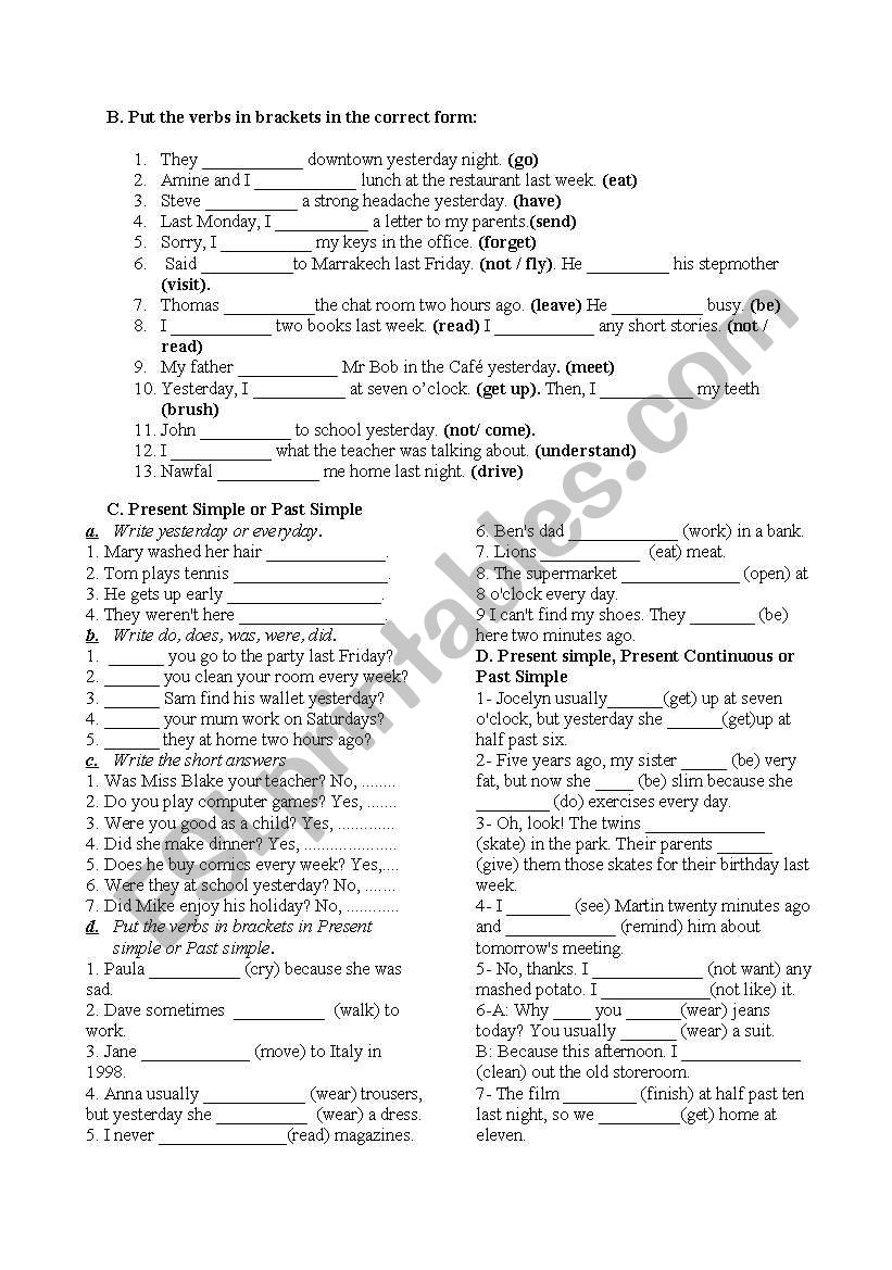 6th grades revision of 1st semester Part 2 (upon English in mind and SBS curriculum)