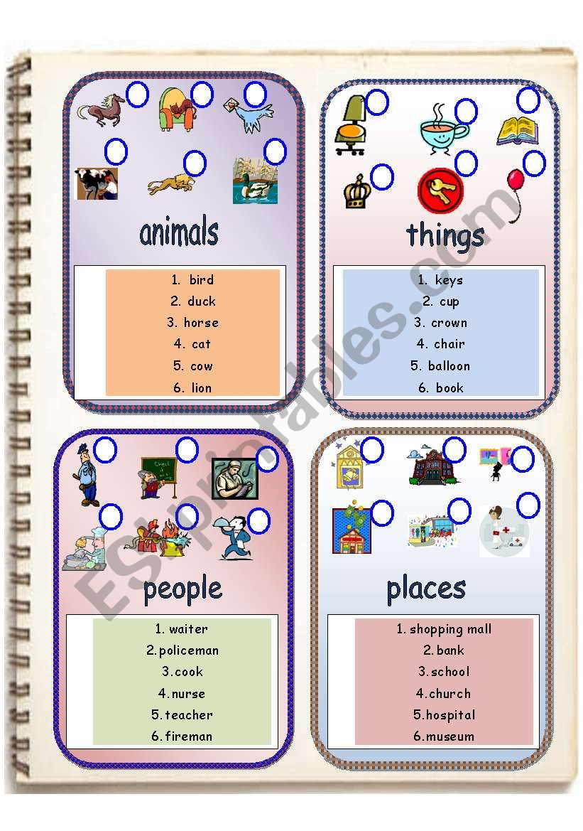 common nouns worksheet